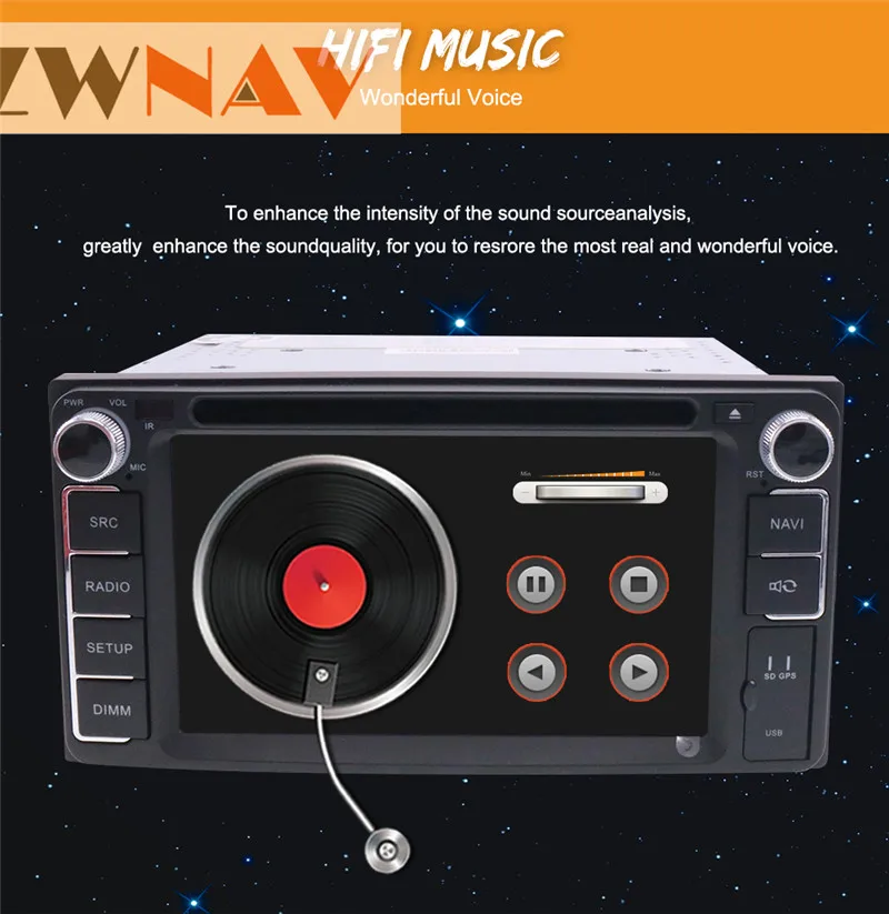 Perfect Android 8.0 Car DVD Player GPS Navigation Headunit Multimedia GPS SAT NAV For Toyota Most of 2DIN 200*100 Radio 11