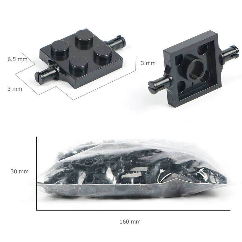 

2*2 Point 100g/lot Tyre Block car chassis Building blocks parts scattered bulk particles blocks DIY creative assembly toys