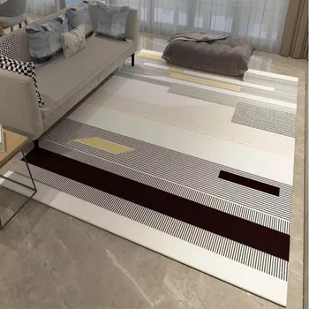 

Large Nordic Villa Bedroom Floor Carpet Washable Anti-slip Area Rug for Living Room Decorative Wedding Mat Kids Crawling Mats