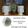 Buddha Head Planter Zen White Ceramic Flower Pot for Succulents Plants Buddha Face Statue Fengshui Figurines Home Garden Decor ► Photo 3/6