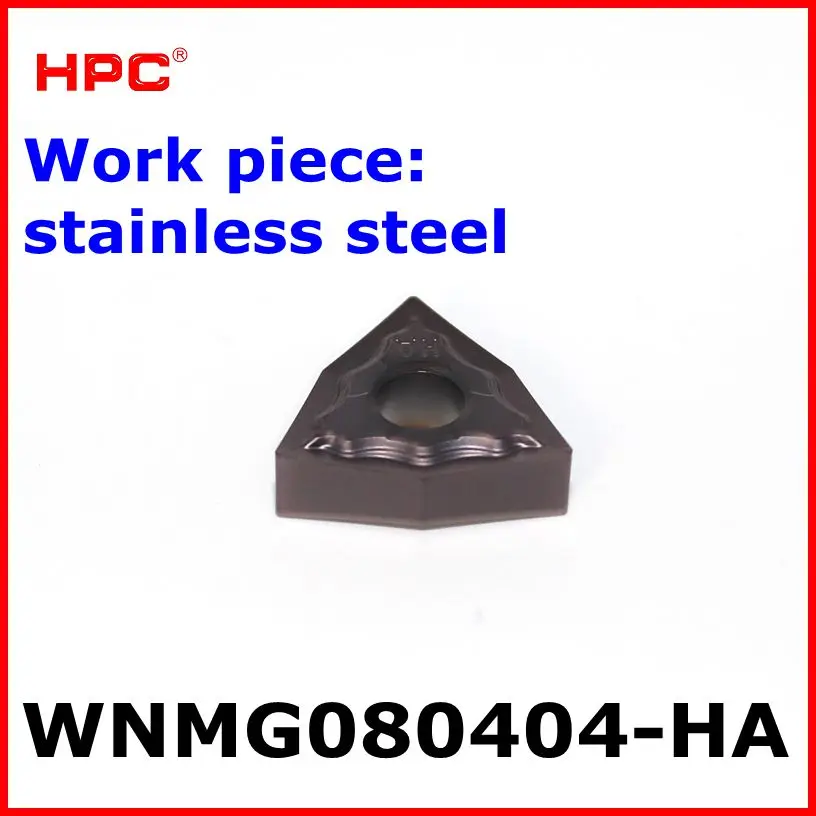 

10 pcs of WNMG080404-HA for stainless turning carbide inserts carbide cutter for turning tool boring bar