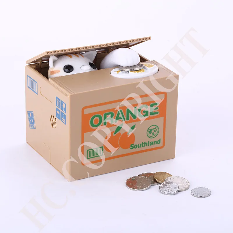 

Child Gift Cute Animal Cat Dog Pig Automatic Stealing Save Money Box Coin Bank Saving Money Boxes Best Present For Kids Children