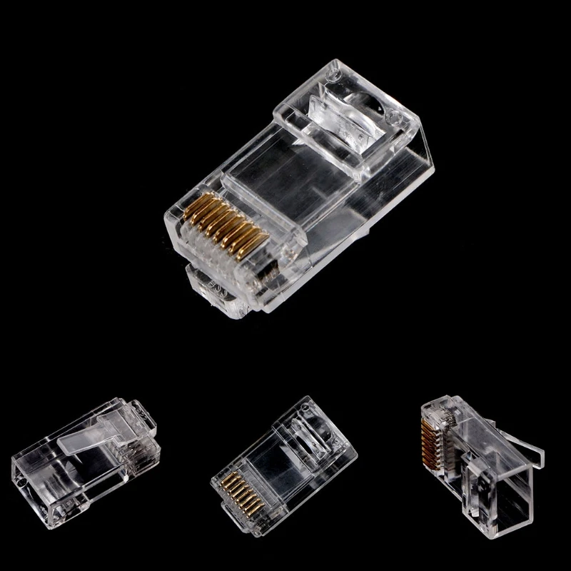 RJ45 CAT6 8-контактный модульный Вилки utp-неэкранированная версия с Загрузочная панель Лидер продаж