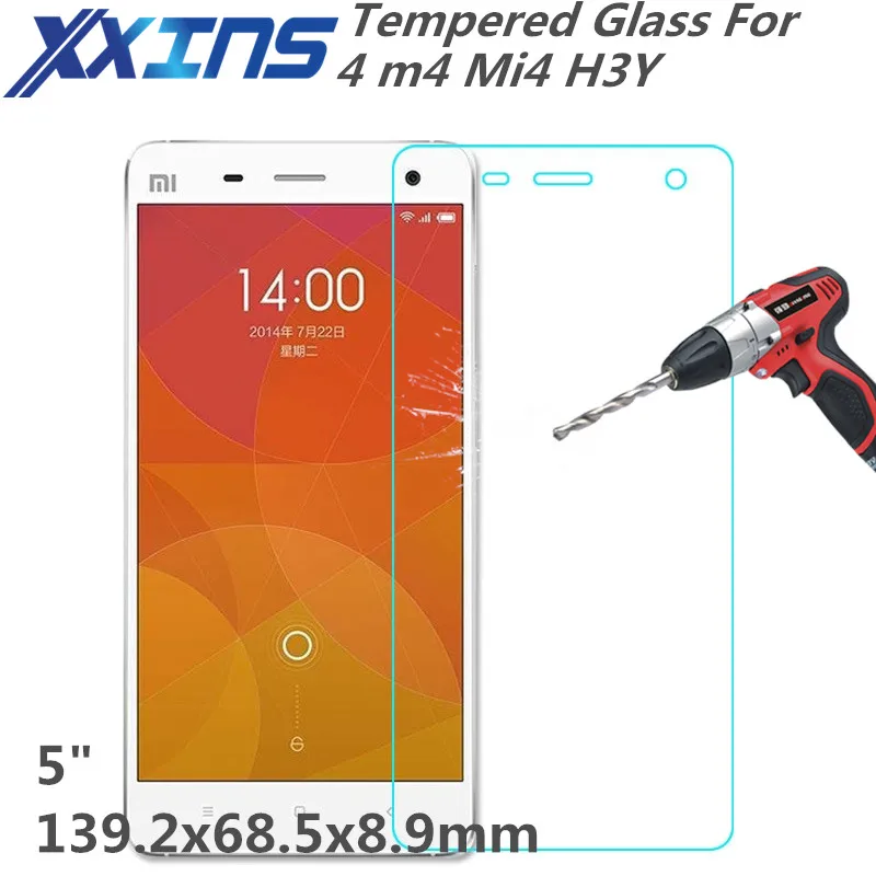 Закаленное стекло для xiaomi 4 m4 Mi4 H3Y защитный экран телефона 5 дюймов закаленное