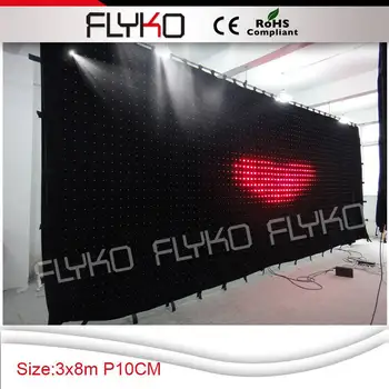 

Free shipping led light video wall 3m high 8m wide software