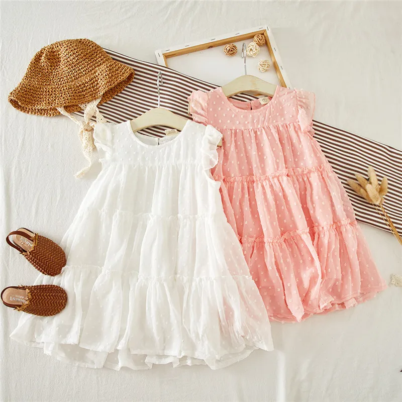 

Mihkalev Cute baby girls dresses for party and wedding 2-8Year kids dress for girl tutu dress children A-line droshipping