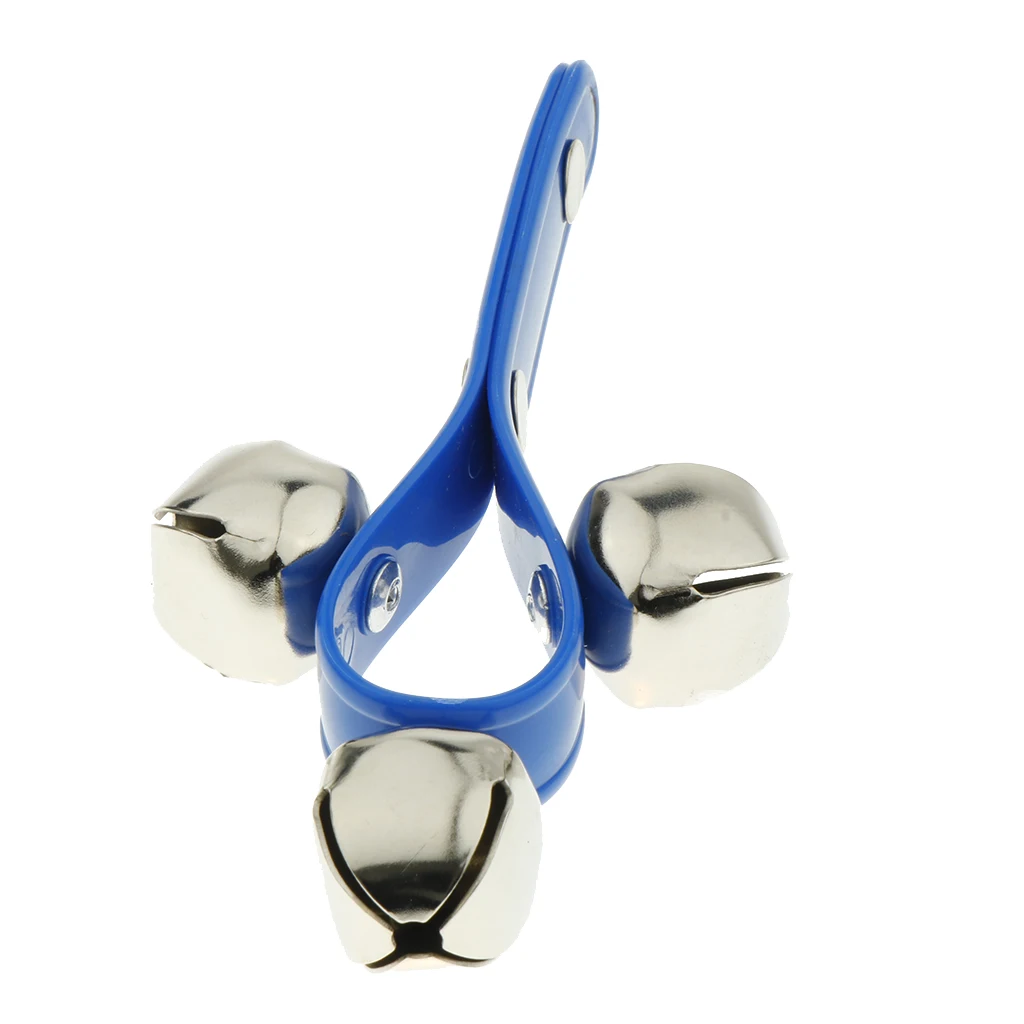 Tooyful Plastic Handbell 3 Jingle Bells Hand Shaker Ring Children Preschool Toy
