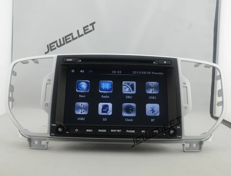 

Car DVD GPS radio Navigation for Kia Sportage 2017 with Bluetooth, Ipod 3G 1080P