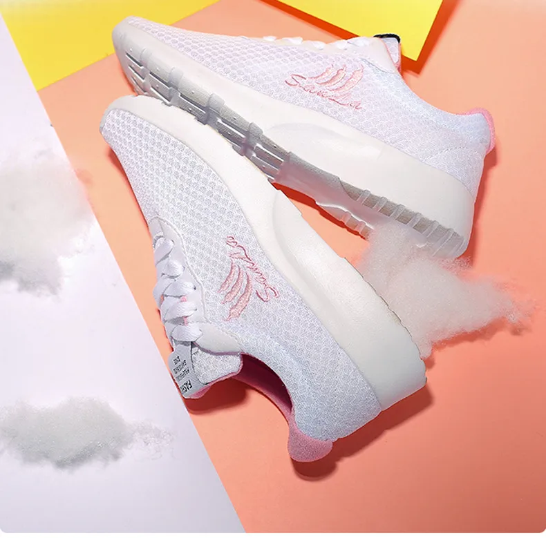 CAGILKZEL 2019 Summer Sneakers Women Shoes Breathable Mesh Shoes Woman Lace-up Tenis Feminino Walking Shoes For Zapatillas Mujer (10)