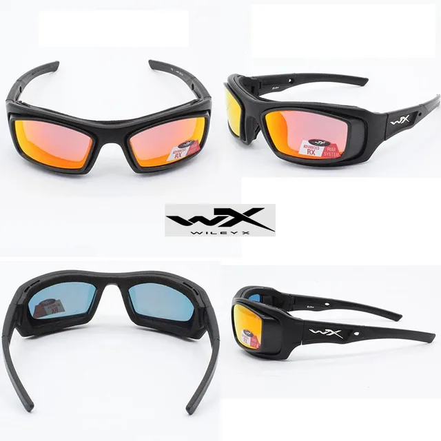 Best Offers Wiley X Brand New Arrival Cycling SunGlasses Mountain Bike Goggles 4 Lens Cycling Eyewear Bicycle Sunglasses Cycling Glasses