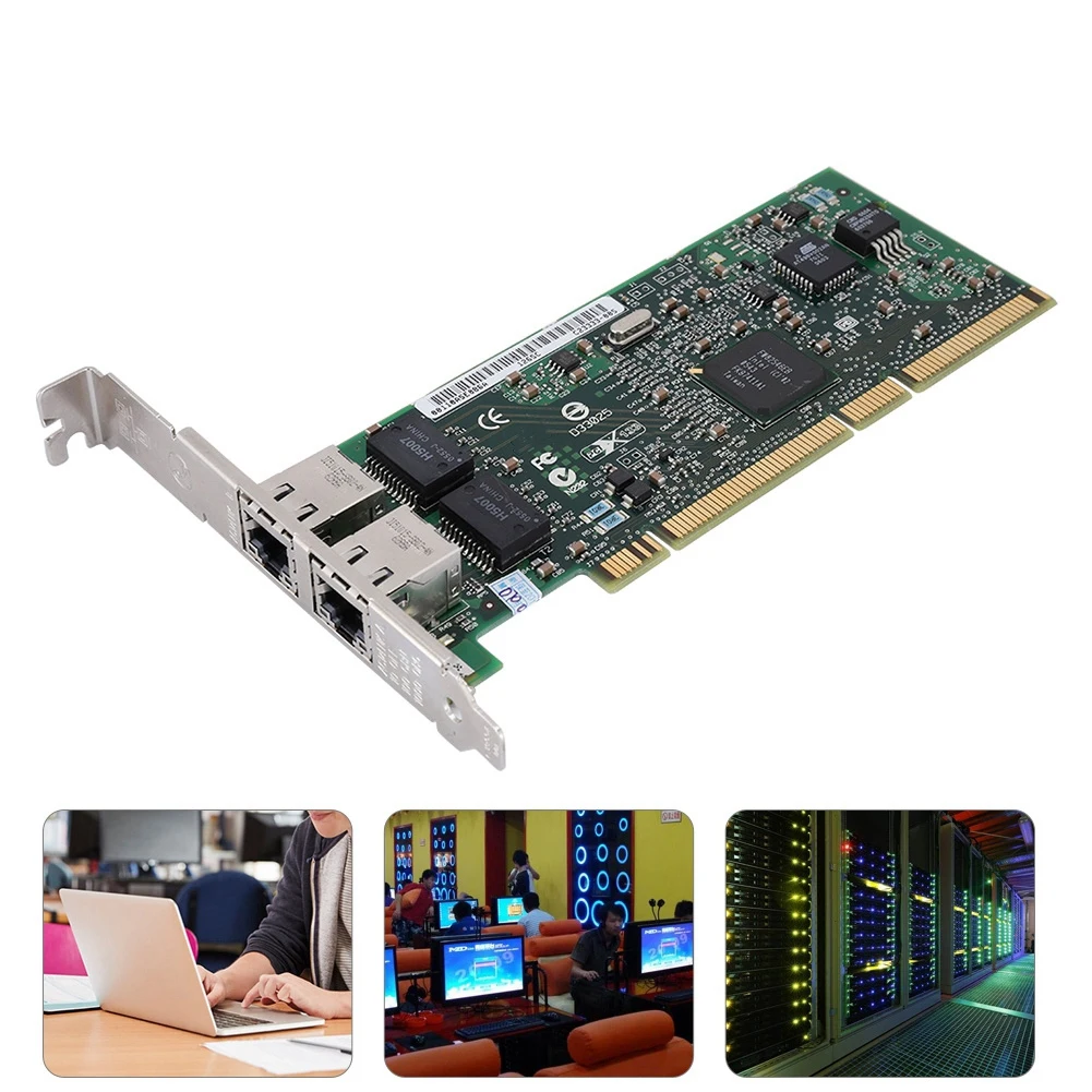 Для Intel 82546EB 8492MT Двухпортовая PCI Gigabit Серверная сетевая карта 1000 Мбит/с Двухпортовая гигабитная LAN Карта