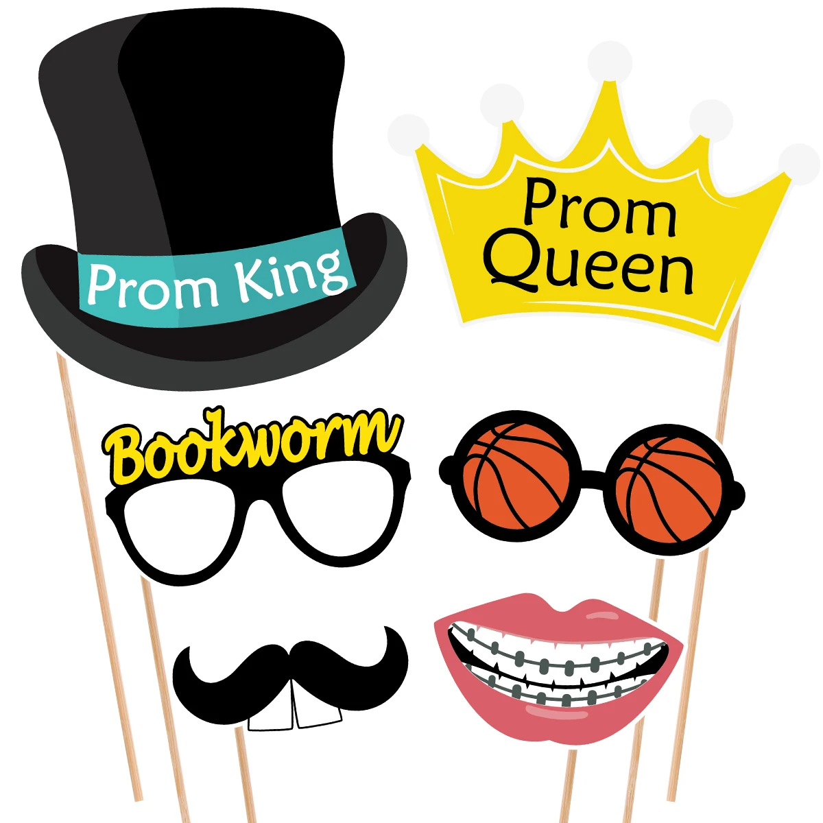 Dapatkan Gambar 18pcs Class Reunion Photo Props Supplies Set Kit Funny Photo Booth Terkeren by Cikimm.com