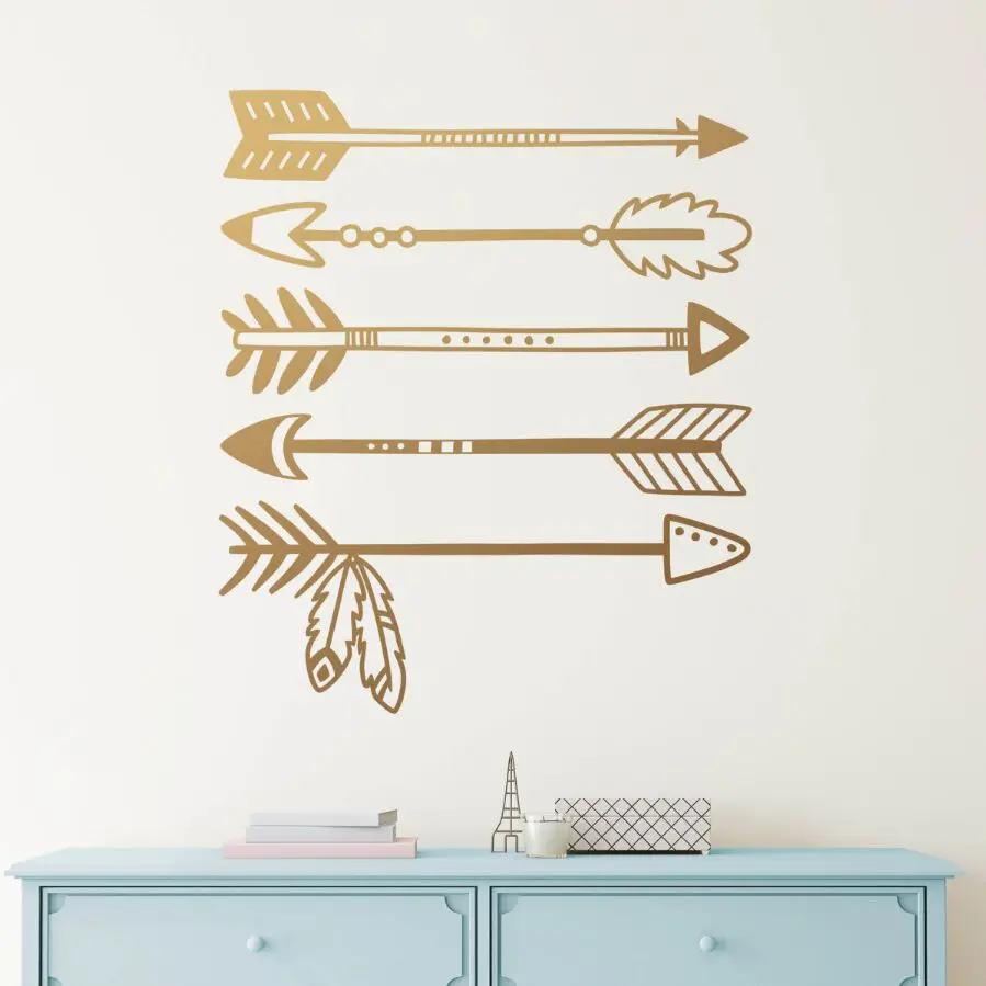 

Kids Room Decor Tribal Arrows Wall Decal Tribal Nursery Wall Mural Vinyl Arrow Pattern Wall Sticker Design Wall Sticker AY1267