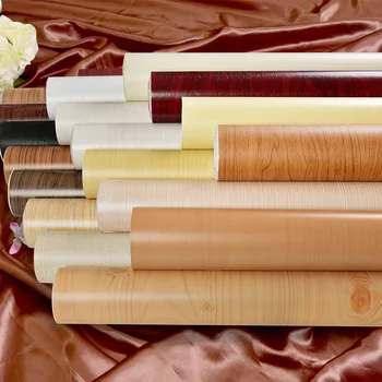 

Wallpaper Self Adhesive Wooden For Furniture Renovation Kitchen Living Room Bedroom Kitchen Decorative Film PVC Wall Stickers
