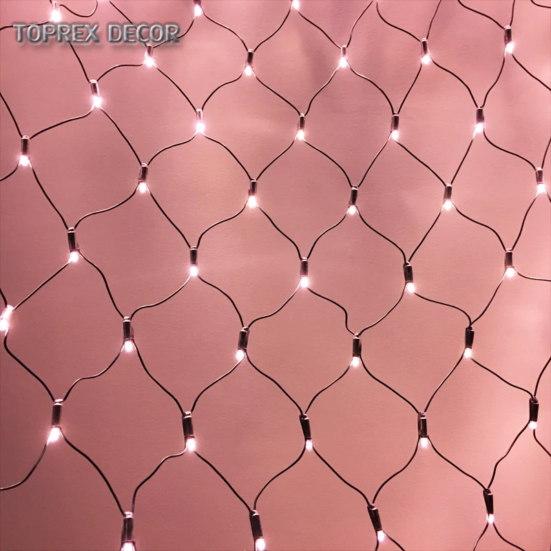 

1.5*1.5m Rose gold net lighting string outdoor christmas lights Waterproof IP68 LED fairy lights wedding lighting decoration