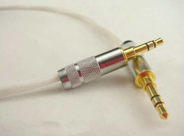 silver plated wire 3 5 recorded line 3 5mm headphone cable AUX line Stereo audio cable 1meter