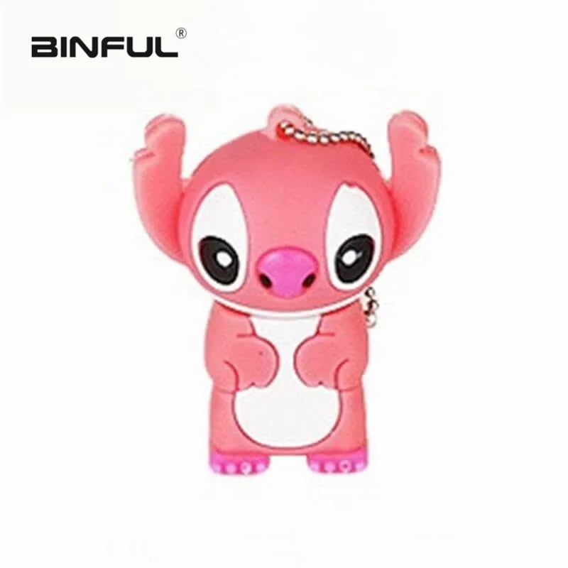 USB флеш-накопитель 128 ГБ с милыми животными из мультфильма USB 2,0 4 ГБ 8 ГБ флеш-накопитель 16 ГБ 32 ГБ 64 ГБ креативный флеш-накопитель usb memory stick Stitch