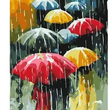 7386 яркие зонты-краски комплекты номеров для взрослых DIY