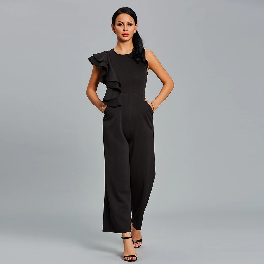 women's ruffle jumpsuit