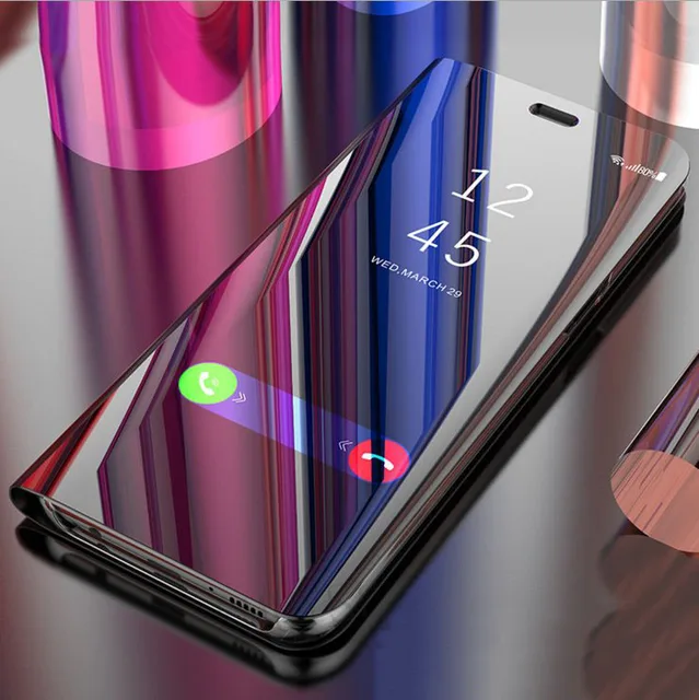 US $3.89 For Huawei Honor 10i Case Luxury Smart Mirror Flip Clear View Cover On Honor10i Accessory For Honor