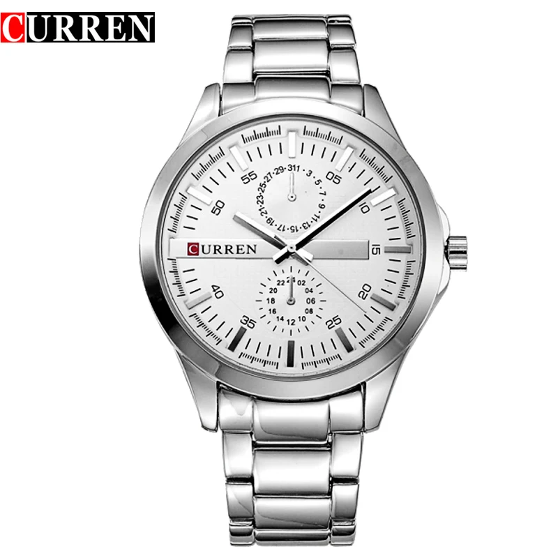 

2016 new curren watches men luxury brand military watch men full steel wristwatches fashion waterproof relogio masculino 8128