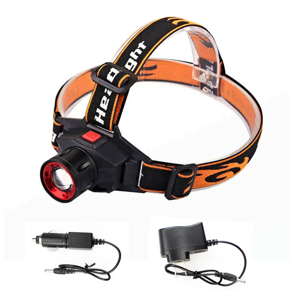 Waterproof LED Headlamp Cree Q5 1000lm Built in Lithium Battery
