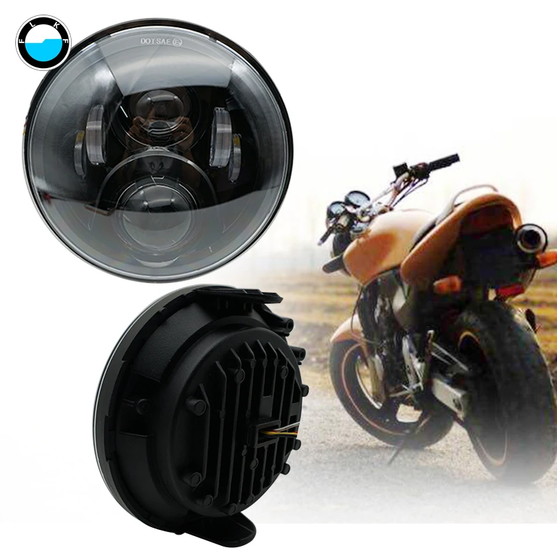 High Low beam motorcycle Headlight 7' 'inch round led light motorcycle 75W 7 inch headlamp for honda cb400 cb1300. High Low beam motorcycle Headlight 7' 'inch round led light motorcycle 75W 7 inch headlamp for honda cb400 cb1300.