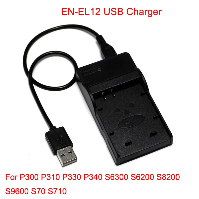 10 шт./лот USB Порты и разъёмы цифровой Камера Батарея Зарядное устройство для nikon EN-EL3 EN-EL9 EN-EL10 EN-EL12 EN-EL14 EN-EL15 EN-EL19 EN-EL20 - Цвет: EN-EL12