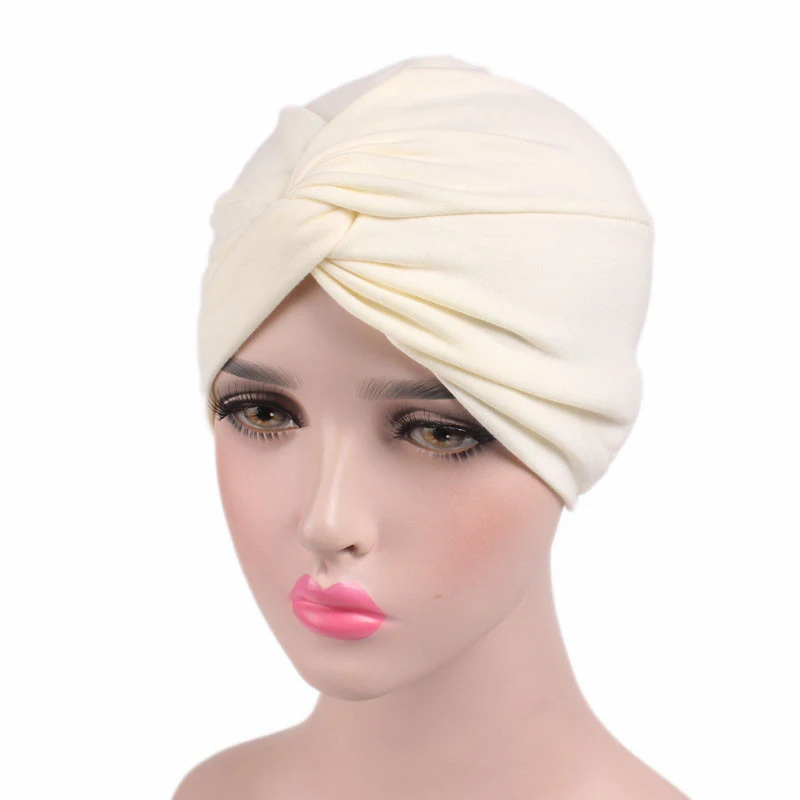 High quality Women Cancer Chemo Hat Beanie Scarf Turban Head Wrap Cap Soft comfortable Cotton Knitted hat lowest Price@casquette - Цвет: A