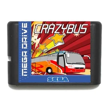 Игровой картридж Crazy Bus новейшая 16 бит игровая карта для sega Mega Drive/Genesis system