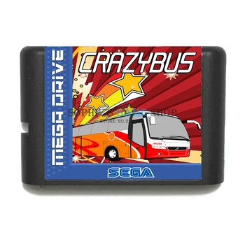 

Crazy Bus Game Cartridge Newest 16 bit Game Card For Sega Mega Drive / Genesis System