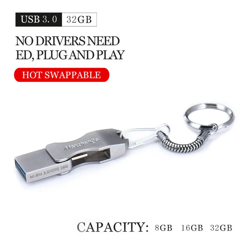 Newest OTG Pendrive 64gb USB Flash Drive 16GB 32GB Memory Stick Usb 3 0 High Speed
