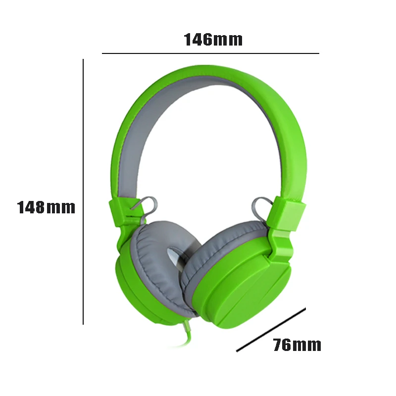 Fashion Cute Headphones Candy Color Foldable Kids Headset with Mic Earphone for Mp3 player Smartphone Girl Children Headsets