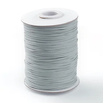 

Pandahall Waxed Polyester Cord, Gray, About 1.0mm thick, 185yard/roll