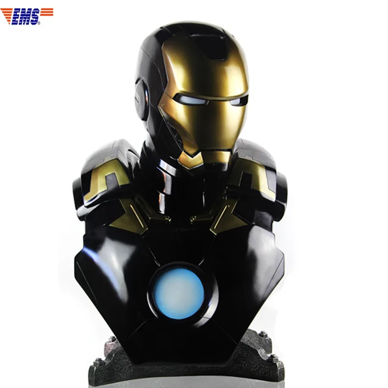 

The Avengers Iron Man MK7 Different Color Stealth Ver Half-Length Portrait Resin Statue Action Figure Collection Model Toy X629
