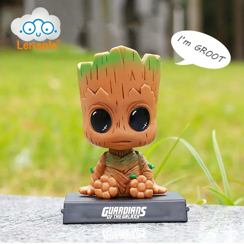 Lensple 12cm Guardians of The Galaxy Vol 2 Tree man Baby Groot Action Figure Car Decoration