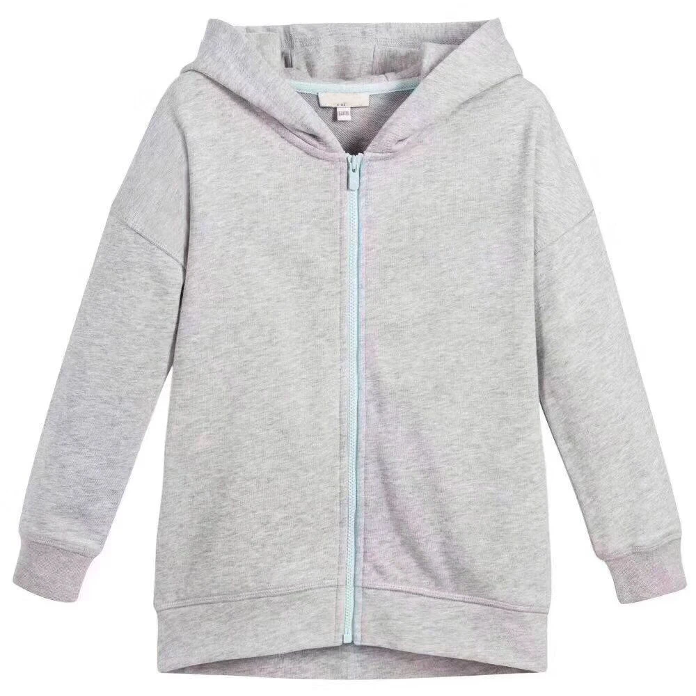 Kid Hoodie Sweatshirt For Boys Girls Outerwear Tops Grey Cotton Soft Sweatshirt Hooded Clothes in stock Kid Hoodie Sweatshirt For Boys Girls Outerwear Tops Grey Cotton Soft Sweatshirt Hooded Clothes in stock
