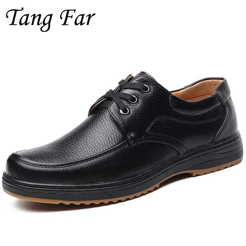 Big Size 39 48 Men Casual Shoes Genuine Leather Fashion Mens Business