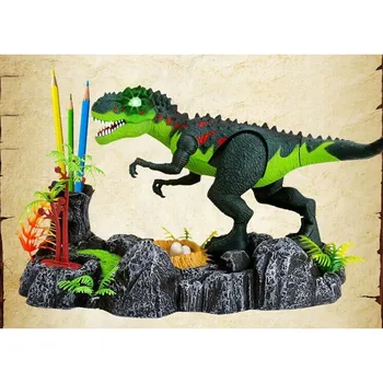 

Toy Unisex Battery Operated Simulation Voice Activated Pencil Scene Dinosaur Jurassic Model Toys Electronic Plastic Ready-to-go