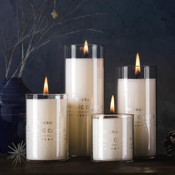 

Glass Candle Holder Centerpiece Moroccan Candle Cup European Glass Simple Candlestick Wedding Decorations Hotel Guide Regime XX
