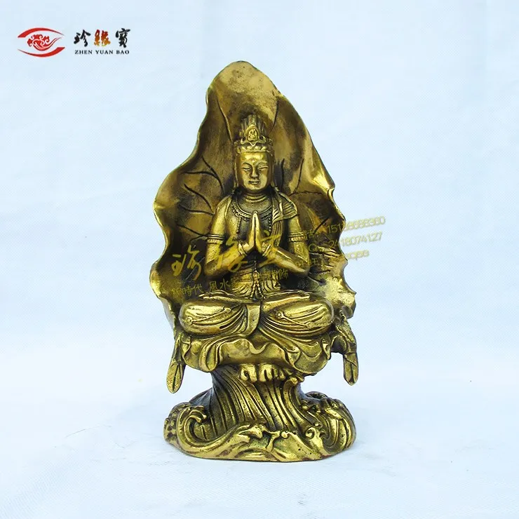 

Bronze statue copper lotus decoration feng shui crafts decoration