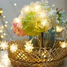 Рождественские светодиодные фонари романтическая Фея Лотос СВЕТОДИОДНЫЙ занавес Гирлянда освещение для праздника/свадьбы/гирлянды/декоративная подсветка для вечеринки