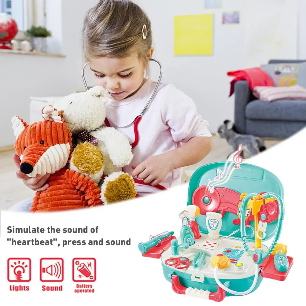 

16pcs Children Pretend Doctor Toy Set Durable Nurse Injection Tool Simulation Medicine Box Sturdy Gift Case