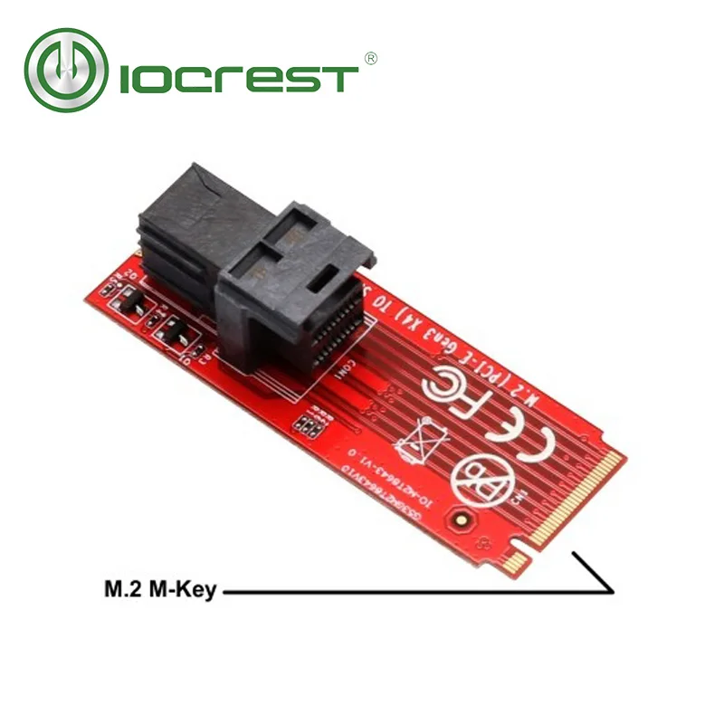 IOCREST U.2 SFF-8639 M.2 M ключ NVMe адаптер карты Mini SAS M.2 M-Key NVMe SFF-8639 адаптер с SFF-8639 кабелем