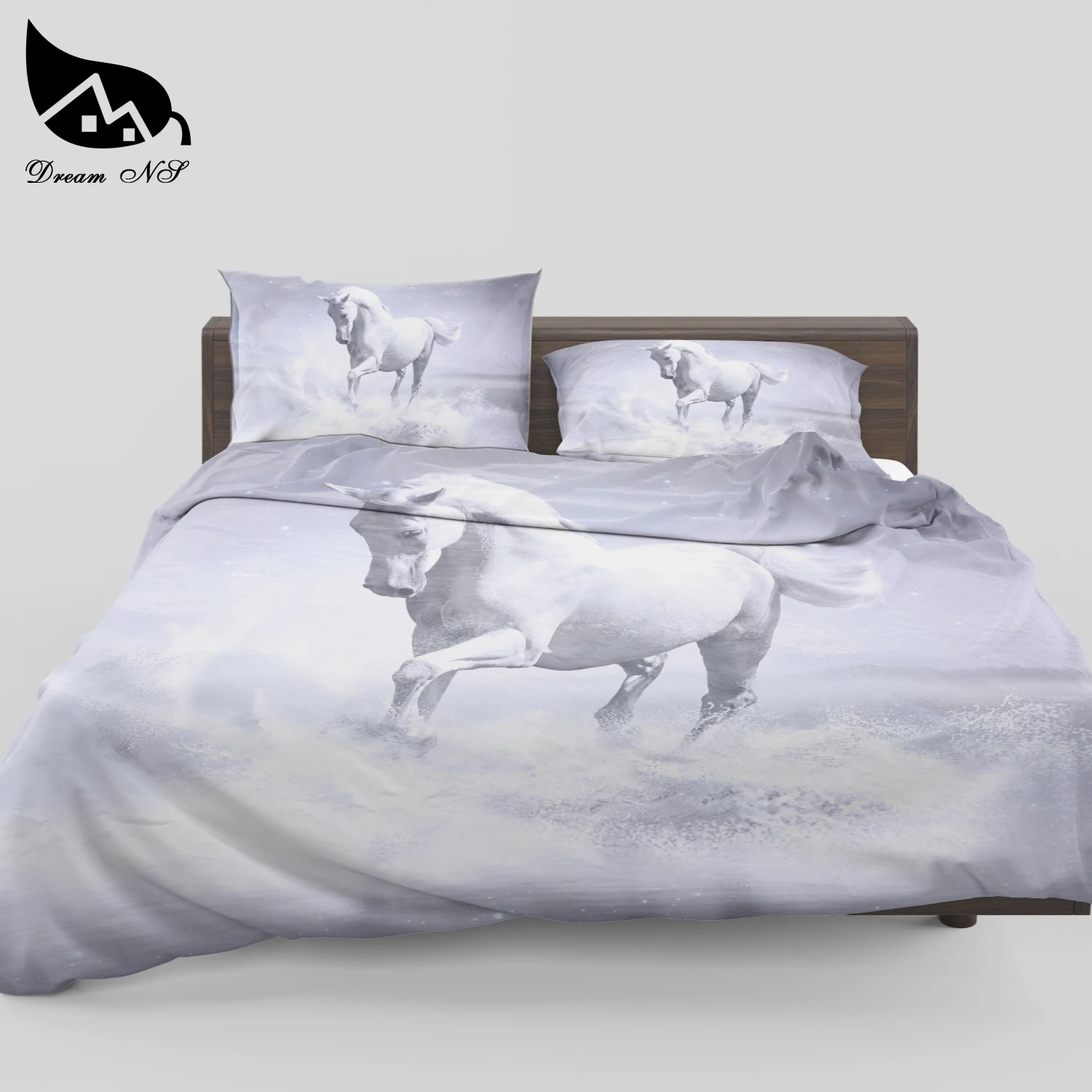 Dream NS постельные принадлежности набор Профессиональный пользовательское изображение Высокое разрешение фотографии бегущая лошадь постельное белье кровать номер домашний текстиль SMY36