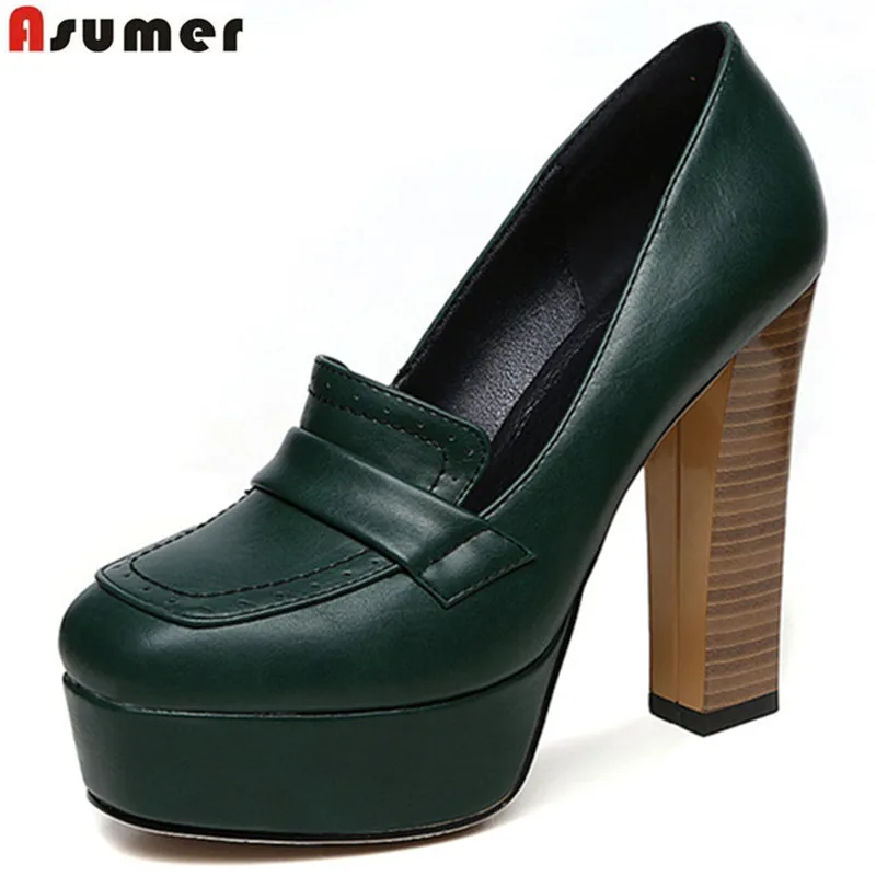 Asumer 2020 spring autumn new arrive women pumps fashion shallow super heels lady prom shoes elegant platform solid color Asumer 2020 spring autumn new arrive women pumps fashion shallow super heels lady prom shoes elegant platform solid color