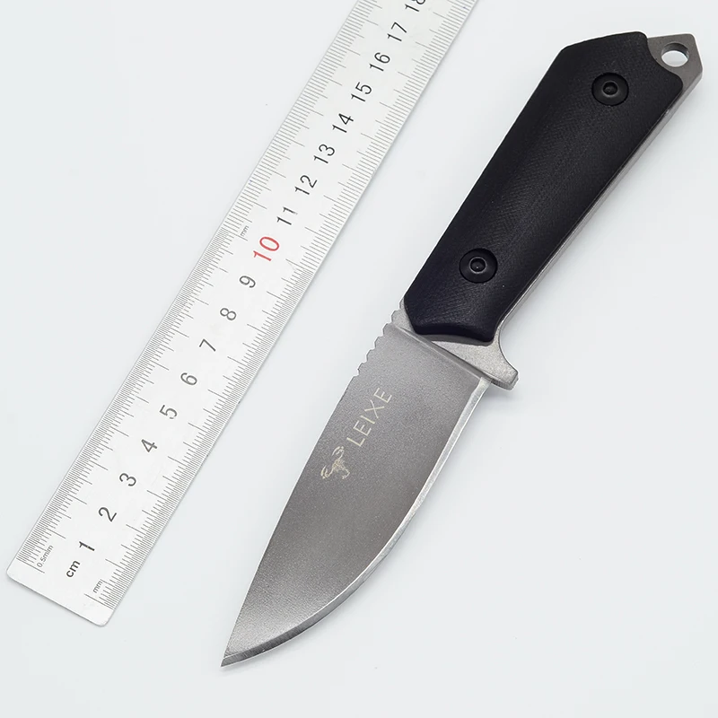 

Seek survival Newest Hunting Fixed Knife D2 Blade Steel+Leather Handle Tactical Knife EDC Outdoor Camping Tool