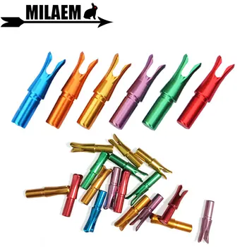 

6/12pcs Archery Pin Nock Aluminum Alloy Insert Arrow Nock Fit ID 6.2mm Arrow Shaft Compound Recurve Hunting Shooting Accessories