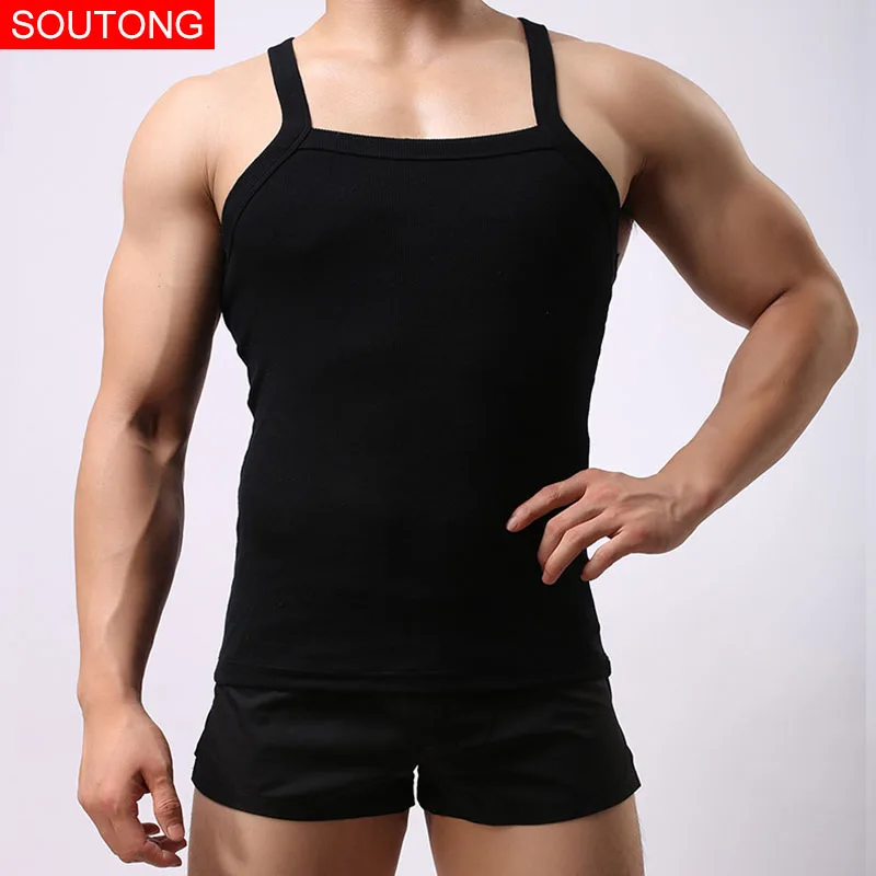 Soutong 2017 Summer Cotton Men's Tank Tops Vests and underwear Boxers