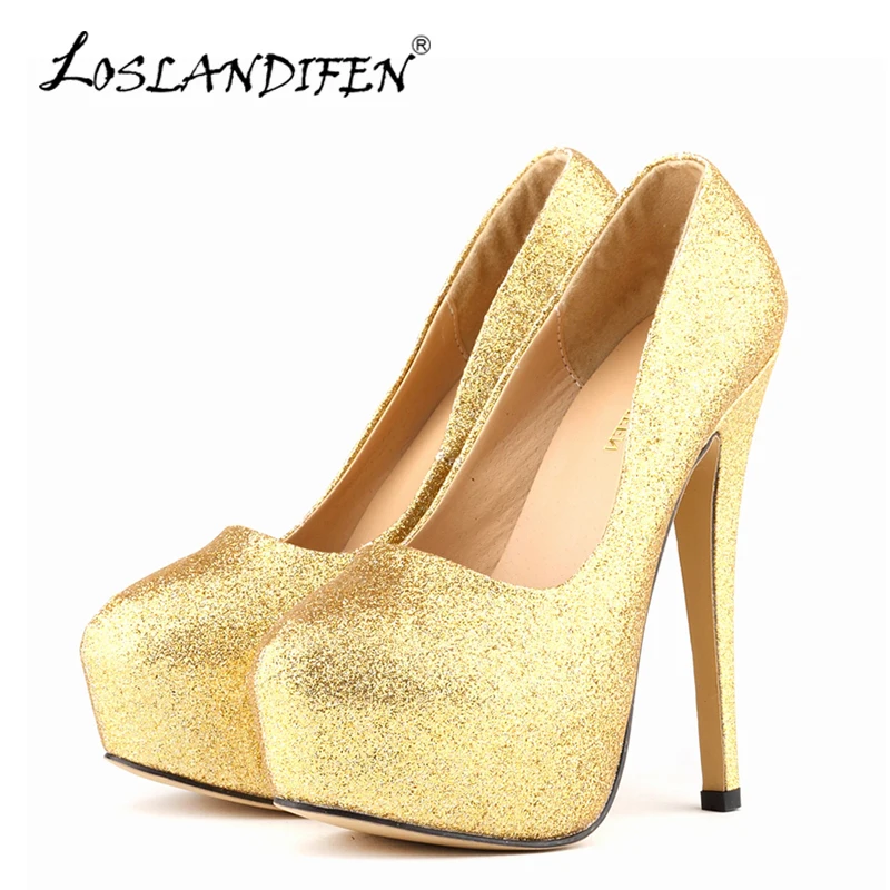 gold glitter shoes ladies